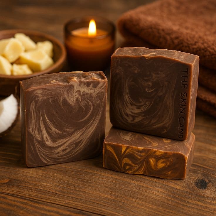 Cocoa, coffee & coconutmilk soap